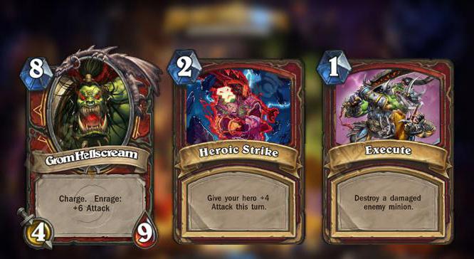 Hearthstone - "Warrior": kansi ja sen ominaisuudet