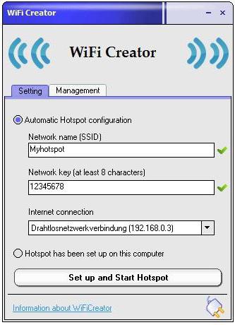 jakelu wifi windows 8 -ohjelman