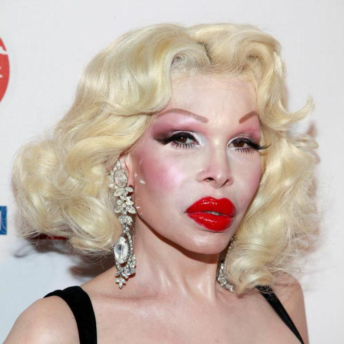 Amanda Lepore: elämän malli ennen leikkausta ja sen jälkeen