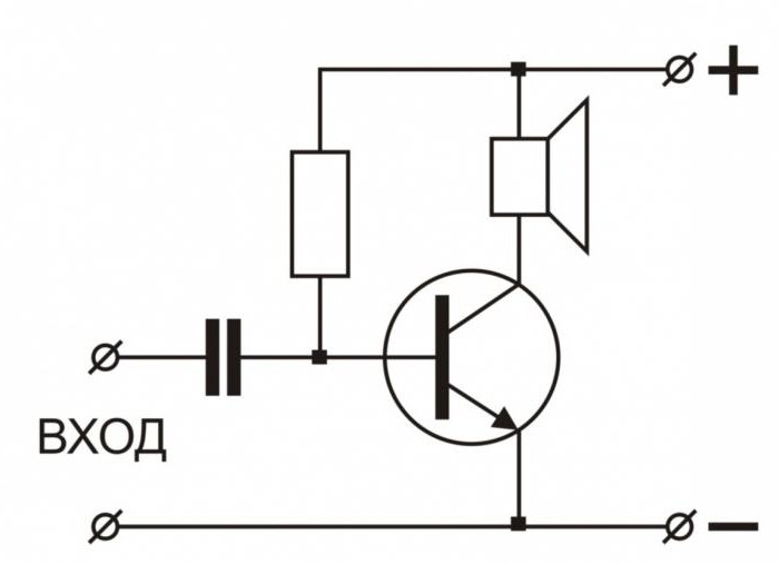 transistorin audiovahvistinpiiri